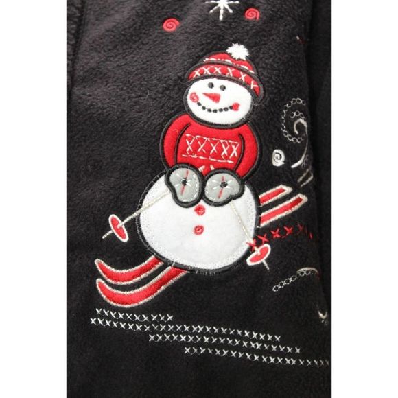WOMEN'S FASHION BUG SNOWMAN FLEECE JACKET-SIZE: Medium Christmas - Picture 5 of 11